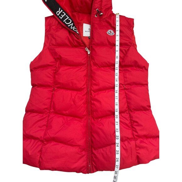 Moncler Womens Size XXL Hooded Puffer Vest Zip Closure Hooded Womens Size XXL - Picture 5 of 11